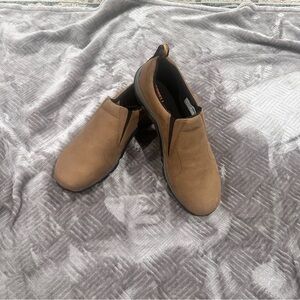 Merrell Jungle Moc Nubuck Leather Brown Slip-On Shoes